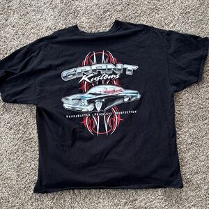 Gildan Men’s XXL Heavy Cotton Black Graphic Car Racing T Shirt